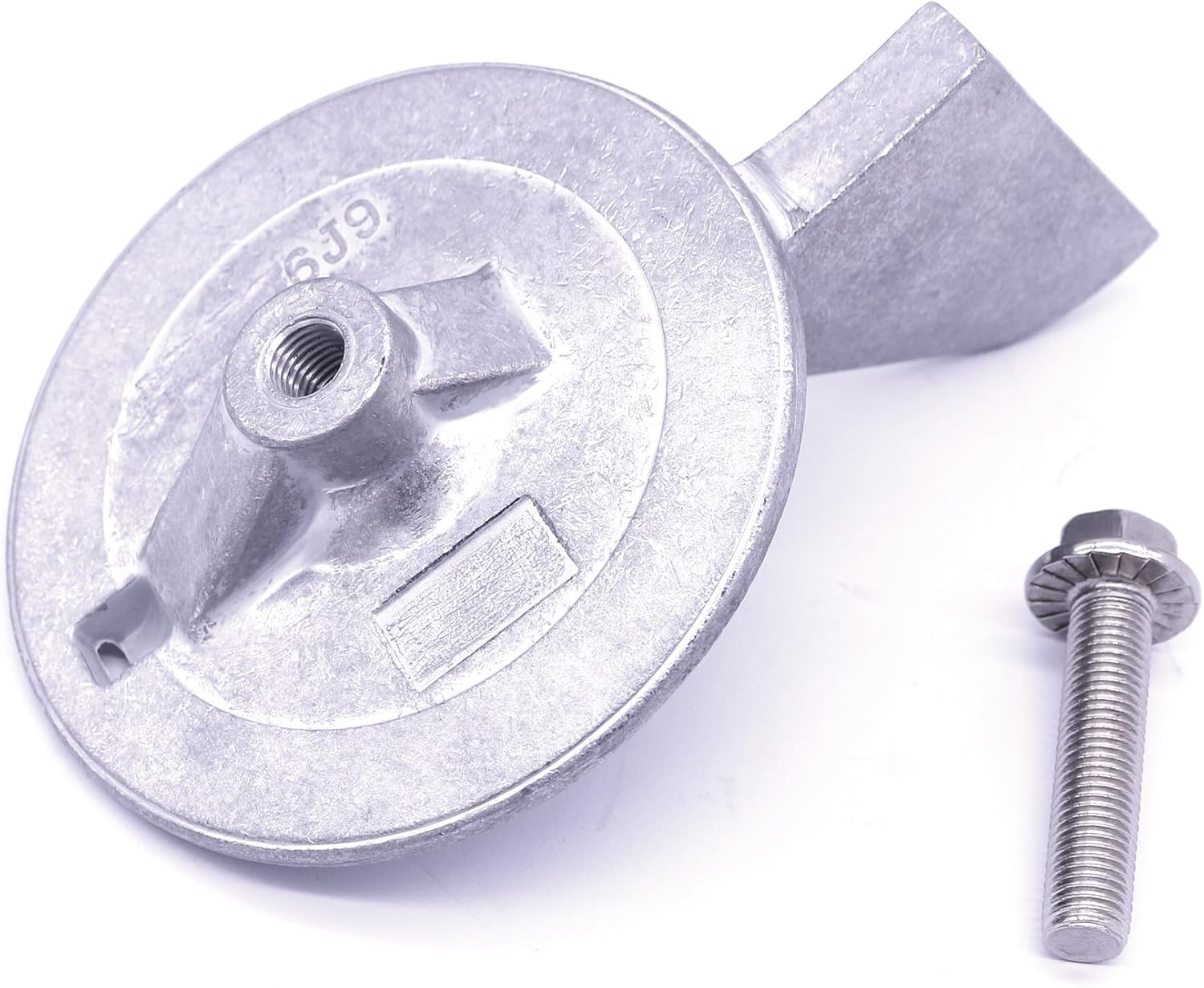 Boat Engine 6J9-45371-00 6J9-45371-01 6K1-45371-02 Aluminum Alloy Trim Tab Skeg Anode for Yamaha Outboard Motor 115HP 150HP 175HP 200HP, fit Sierra 18-6035