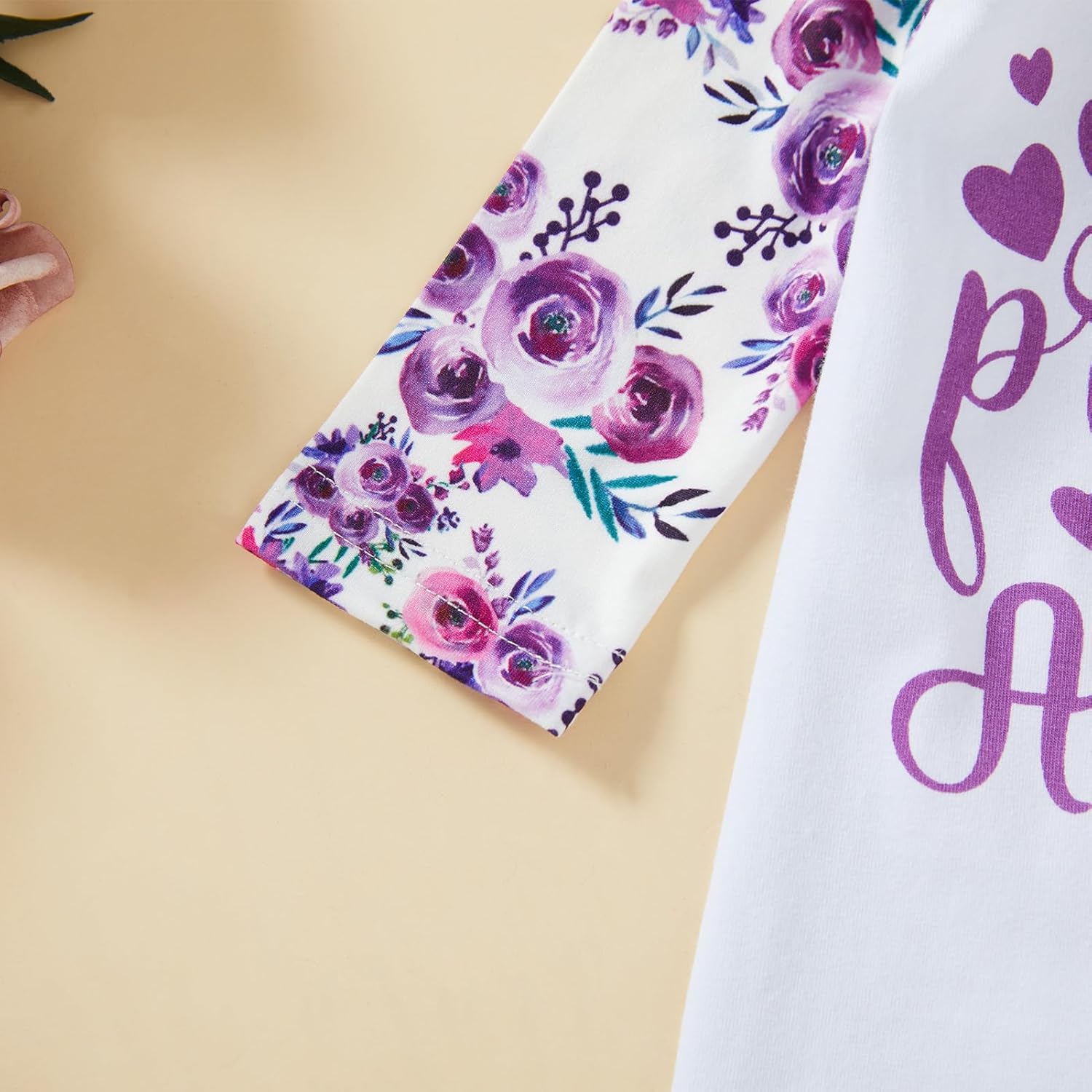 GRNSHTS Newborn Baby Girl Romper Infant Letter Print Jumpsuit Floral Bodysuit+Hat+Headband+Gloves Coming Home Clothes Outfits - Image 5