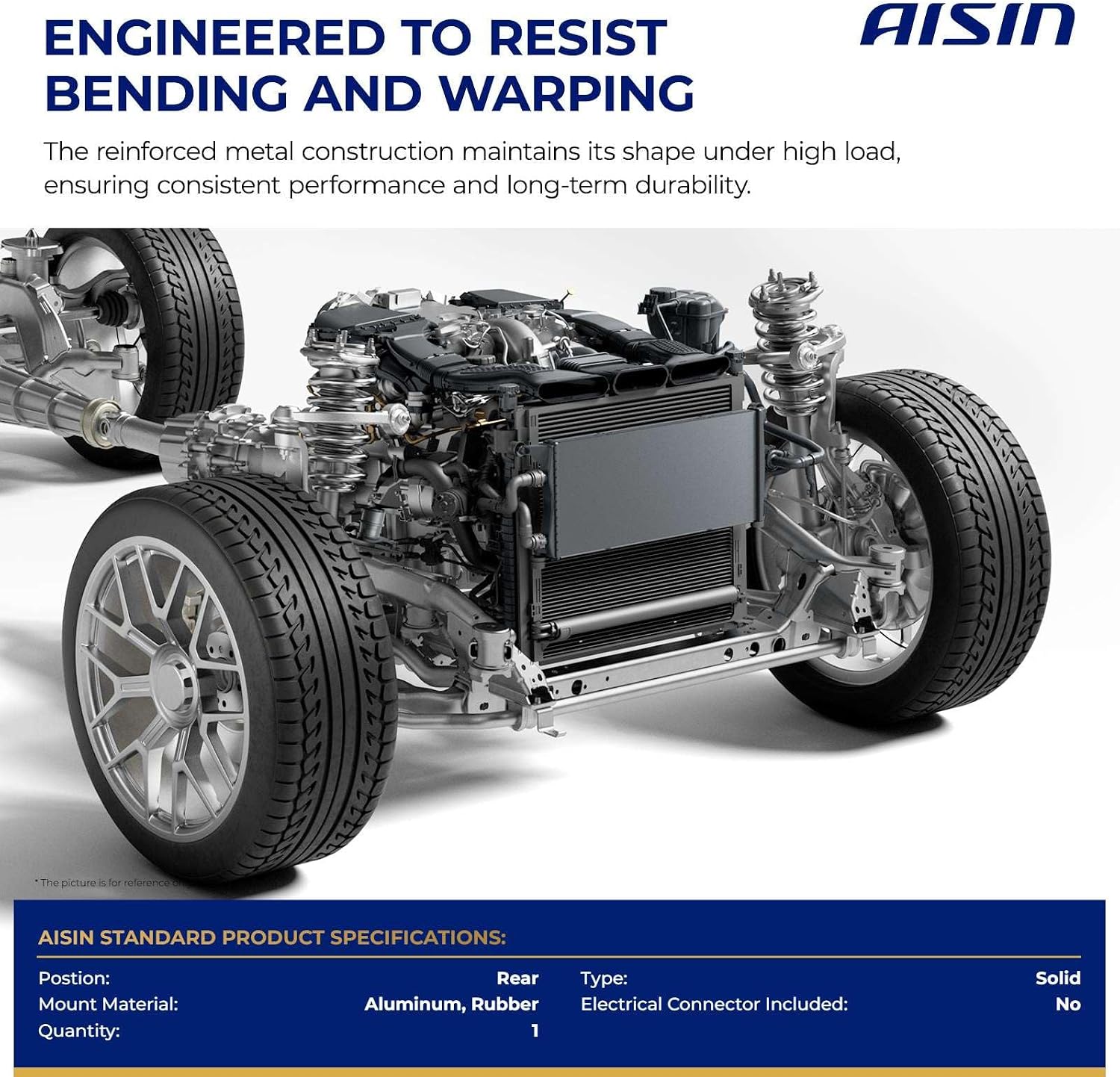 AISIN AFTERMARKET EMTZ-00255 Rear Engine Torque Strut Mount - Compatible with Mazda CX-5 2017-2024, 6 2018-2021 - L4 2.5L