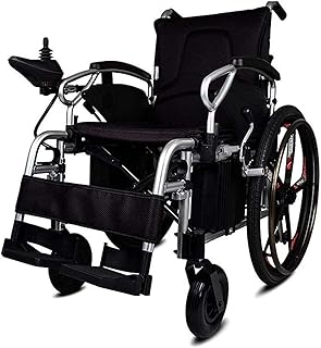 Sillas de ruedas eléctricas para adultos Ligera Deluxe Silla de ruedas eléctrica plegable de la energía de ruedas for personas mayores Potente silla de ruedas inteligente de motores de doble movilidad