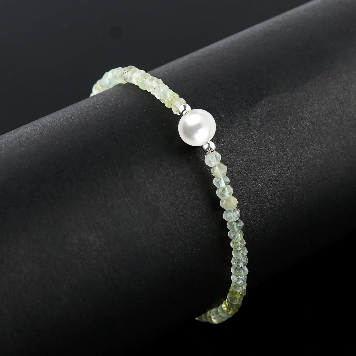 Natural Gemstones Beaded Bolo Bracelets, Assorted Beads Stones, Handmade Boho Hypoallergenic Jewelry for Women, Chakra Healing Crystals, Silver Adjustable Chain-6+4inch - Image 4