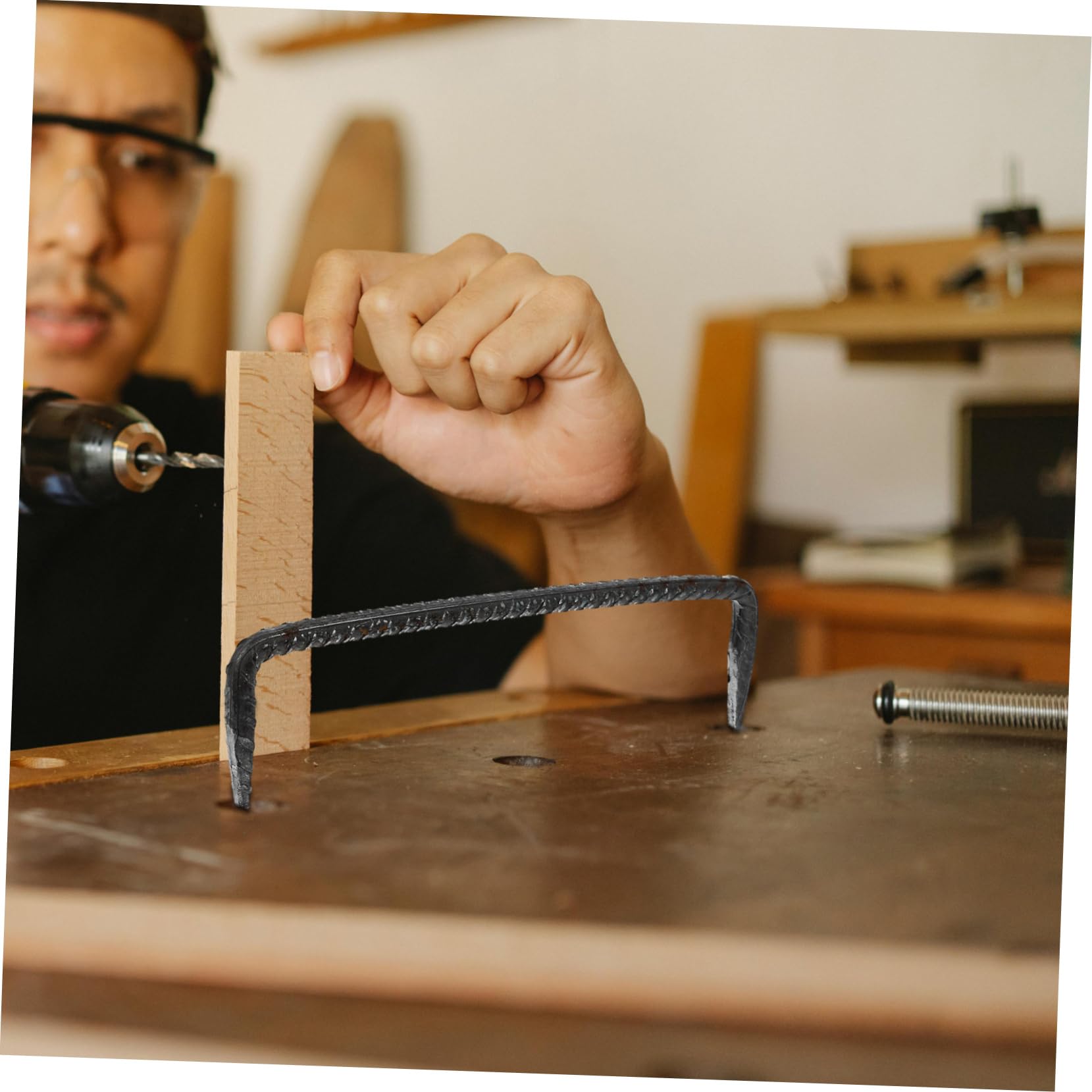 MUCKLILY 2 Pack Heavy Duty Fastener Nails Double Pin Nails for Woodworking Pointed Tips 8 * 20mm for Fixing and Building