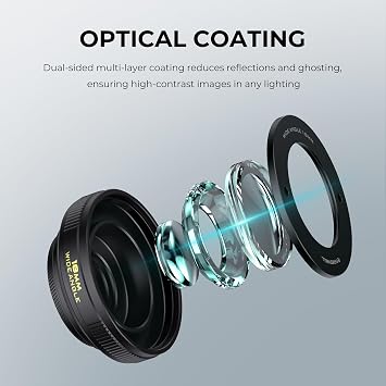 Freewell İPhone, Samsung için 18mm Geniş Açı Lens