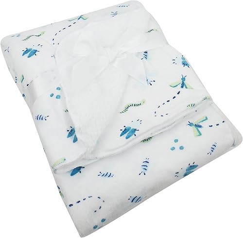Miniatura 9 de Baby Gear Manta suave de bebé para niño recién nacido, manta de felpa para bebé de 30 x 40 pulgadas, manta de zorro a cuadros para bebé