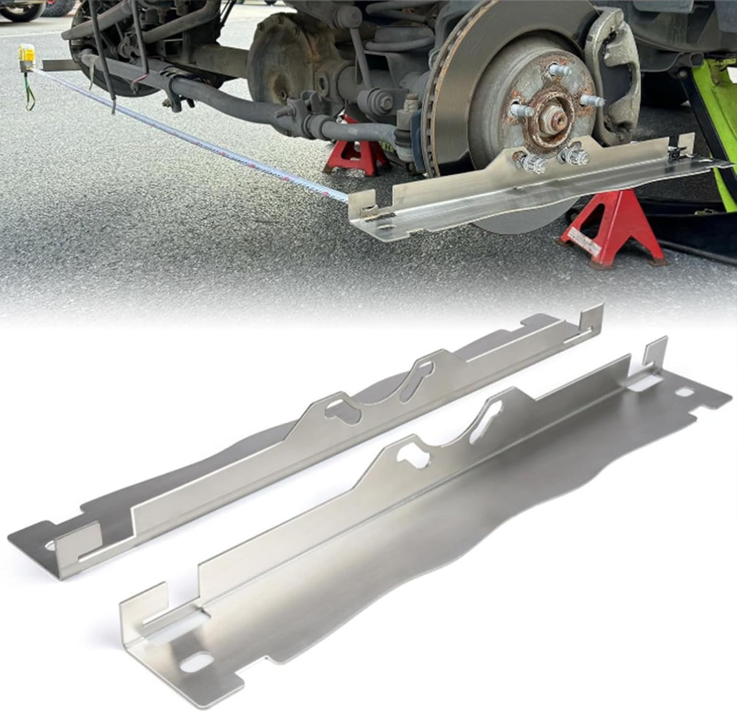 Car Repairing Tools Toe Plates for Car Truck Toe Alignment Tool Plates Portable Wheel Tool with Hanging Holes Tire Plate