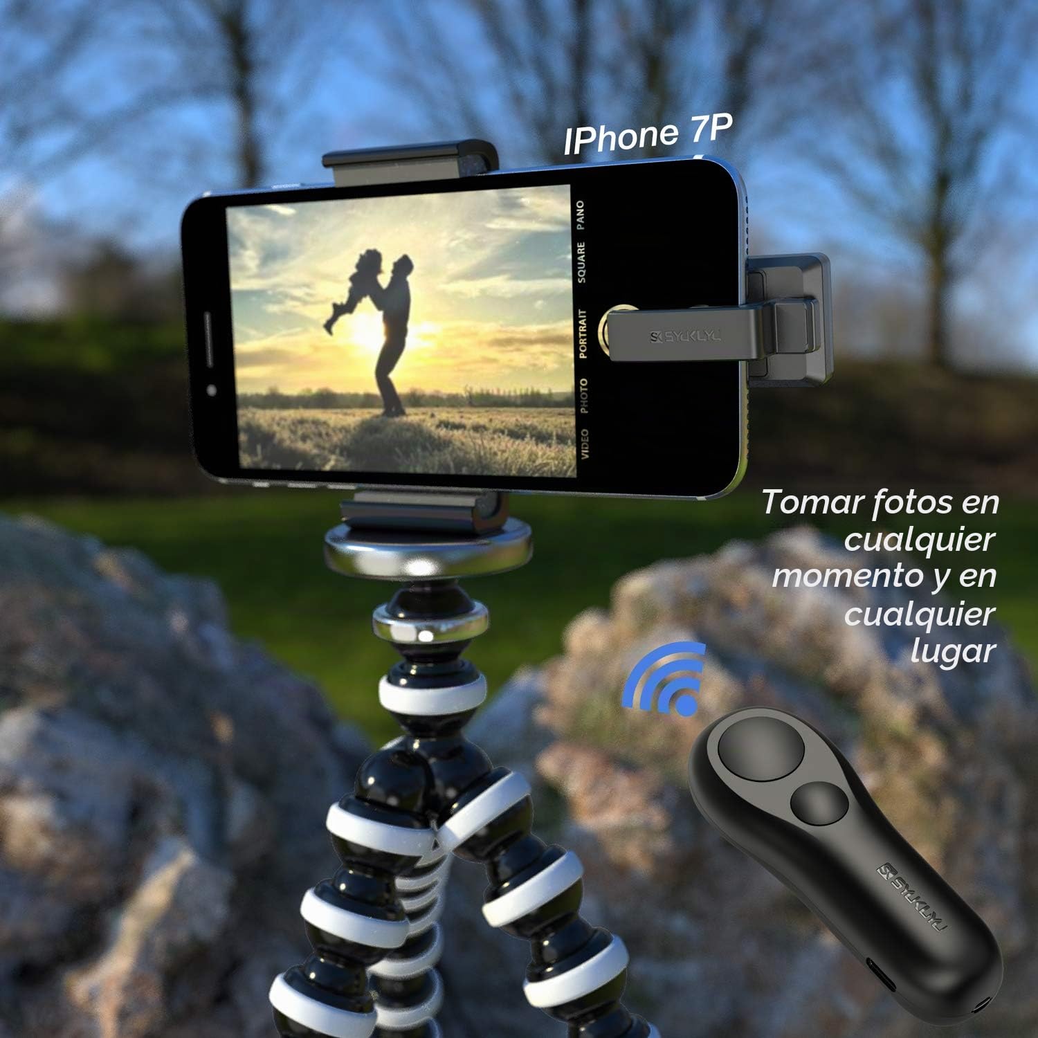 SK SYUKUYU Page Turner para Kindle eReaders Accesorios, RF Control de Página Remoto Clicker para iPad Tablets Lectura Novelas Comics, Cámara Remota y Botón de Video(Negro)
