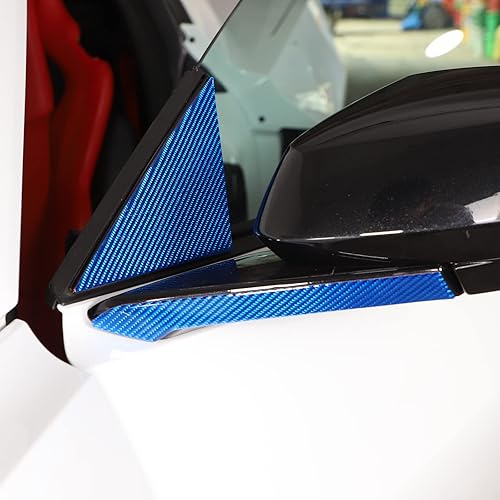 Miniatura 4 de Kit de decoración de base de espejo retrovisor de automóvil de fibra de carbono real suave 3D, compatible con Corvette C8 Stingray Z06 Z51 2020 2021