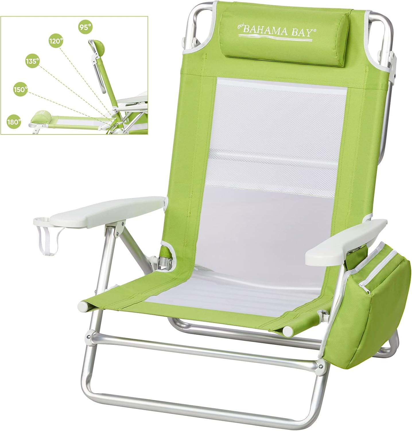 Old Bahama Bay Reclining Beach Chair Backpack 5Position