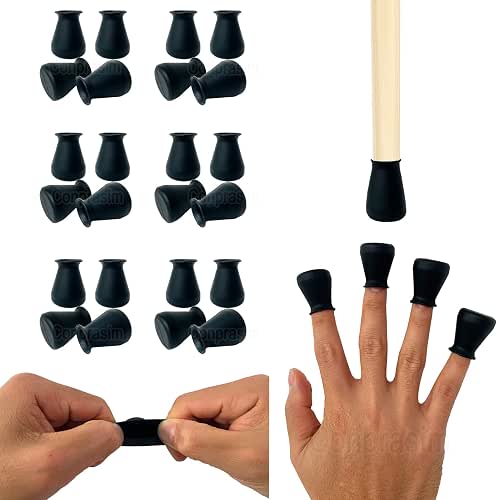 Extra Small Silicone Chair Leg Floor Protectors Fit 19/32”to15/16” Furniture