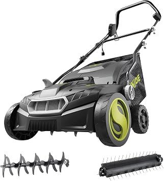 Sun Joe Corded Dethatcher & Scarifier with 13.2-Gal Bag, AJ808E