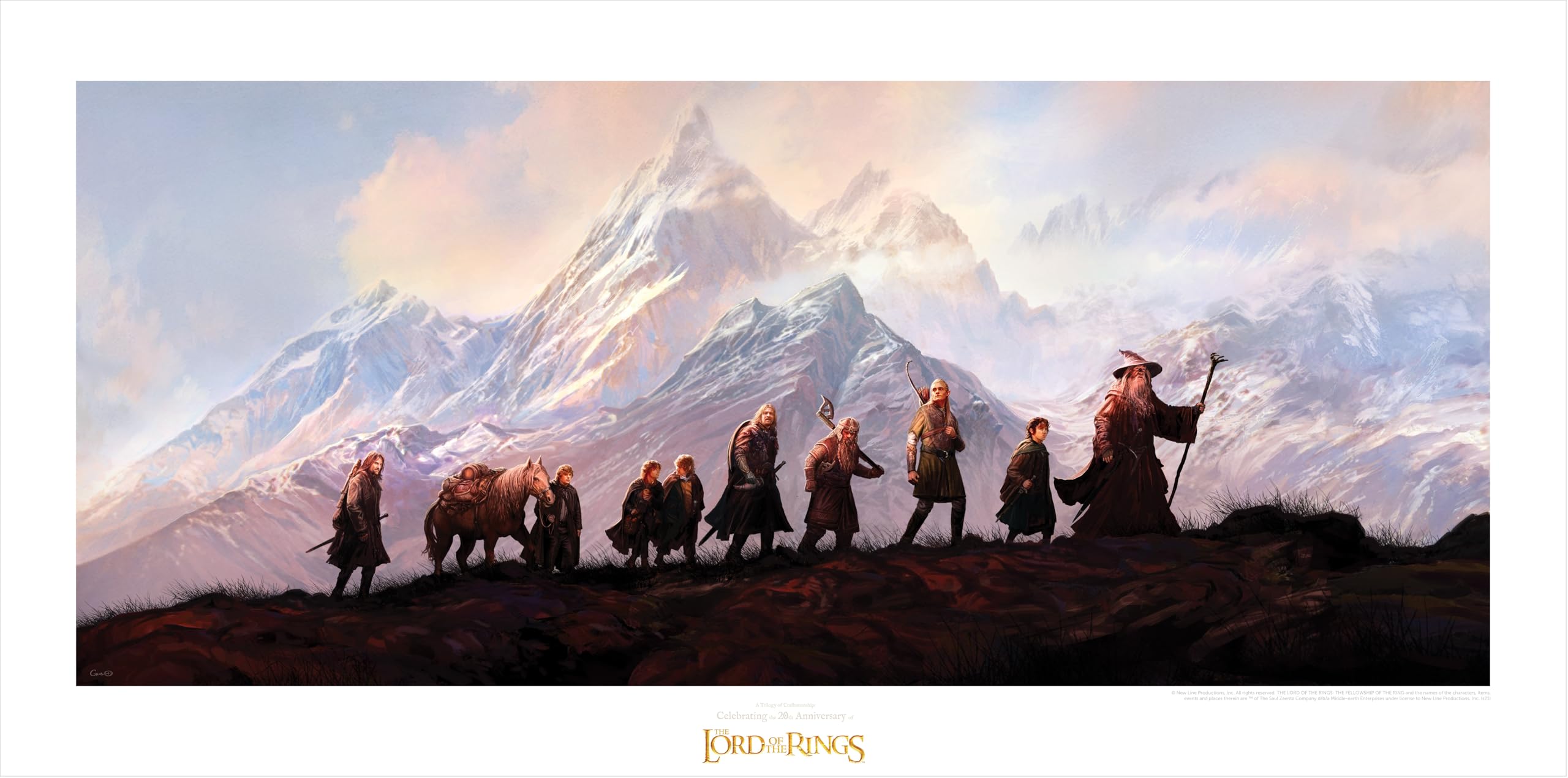 Póster El Señor de los Anillos Weta Workshop Pyramid International 59x30 cm 2