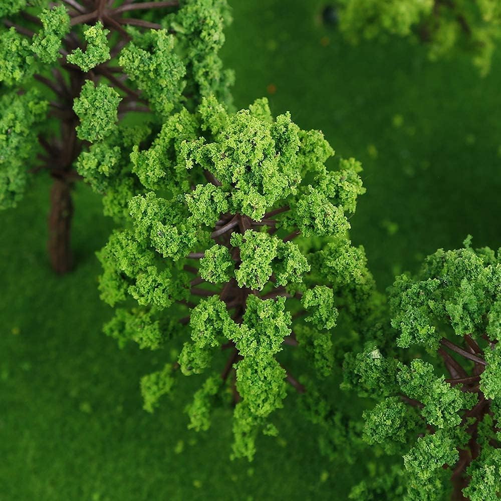 25 pezzi di alberi in miniatura, albero del treno, ferrovia, paesaggio, diorama architettura, fai da te, paesaggistica, mini paesaggistica
