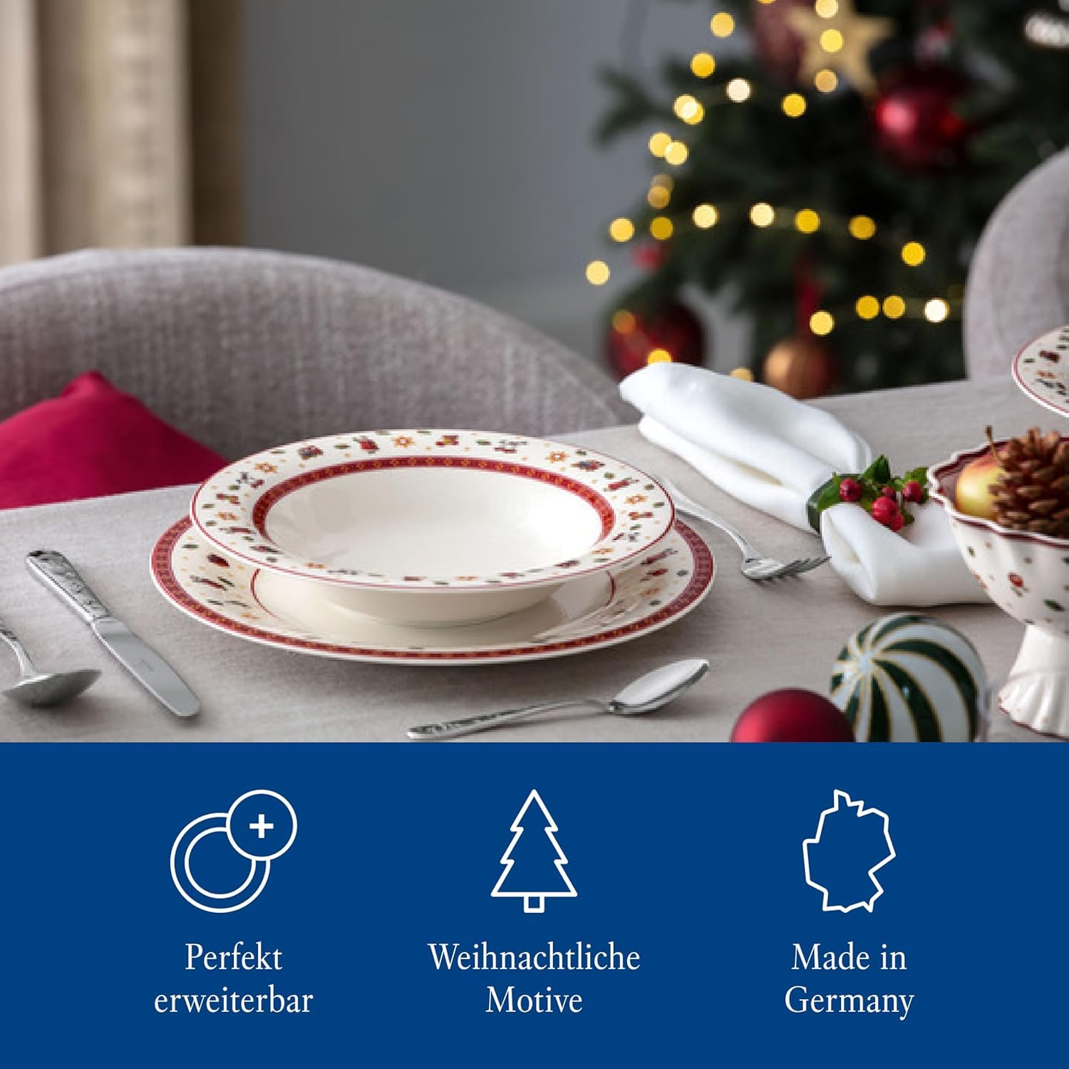 Villeroy & Boch – Toy's Delight Specials talerz głęboki, głęboki talerz, sałatek i pasty, głęboki talerz do makaronu, talerz porcelanowy, można myć w zmywarce, można używać w kuchence mikrofalowej
