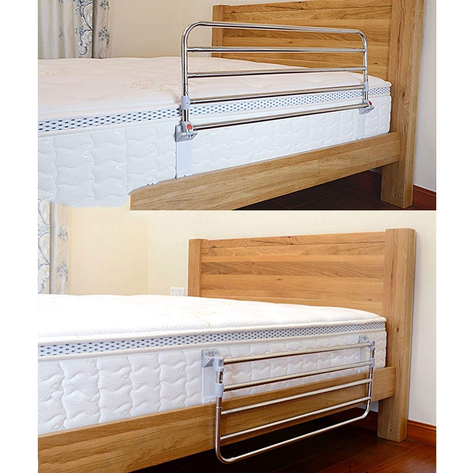 Barandillas y pasamanos de Seguridad para Cama Barandillas Plegables para Adultos Mayores Barandilla de Seguridad para Cama Asa de Asistencia Protección contra caídas Barandilla la