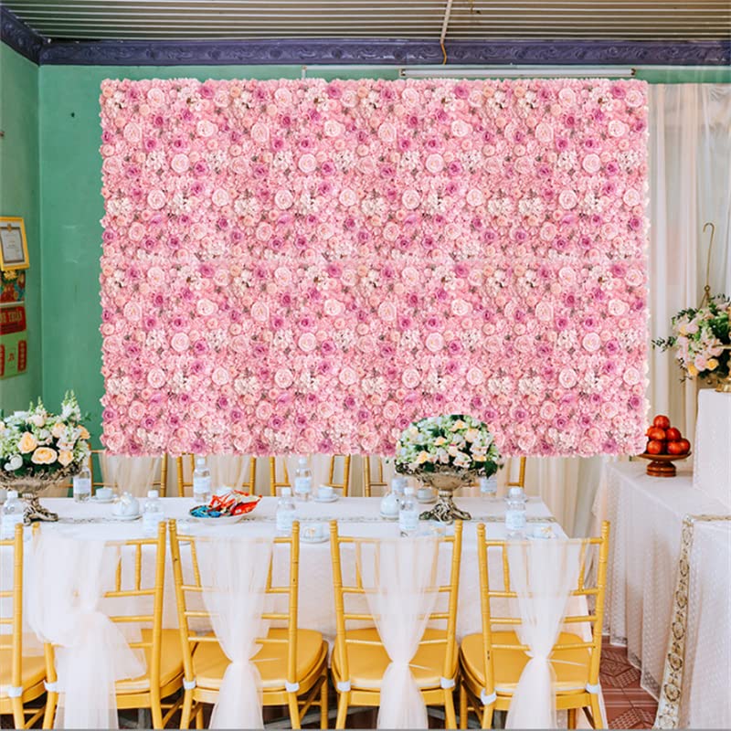 4 szt. 35 cm jedwabna róża kwiaty 3D tło ściana dekoracja ślubna sztuczny kwiat panel ścienny na baby shower wystrój domu tła