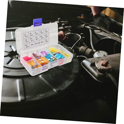 Set de 60 fusibles automotrices para auto, RV y moto miniatura 8