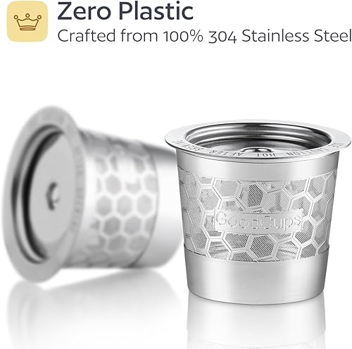 Miniatura 3 de Paquete de 2 cápsulas de café reutilizables de acero inoxidable 304 para Keurig K-Express, K-Elite, K-Duo, K-Mini, Mini Plus, Mini Mate, K-Classic,