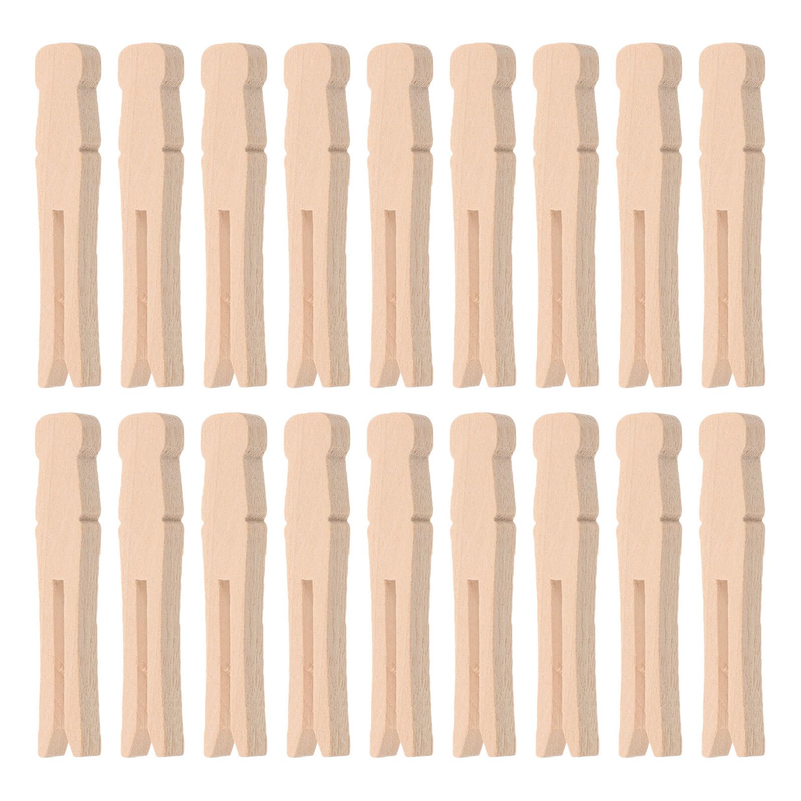 Cabilock 200 Mollette in Legno Naturale per Bucato e Artigianato Mollette Piccole in Legno Duro Presa Forte Clip Tradizionali per Stendere i Panni in Casa e All’Aperto