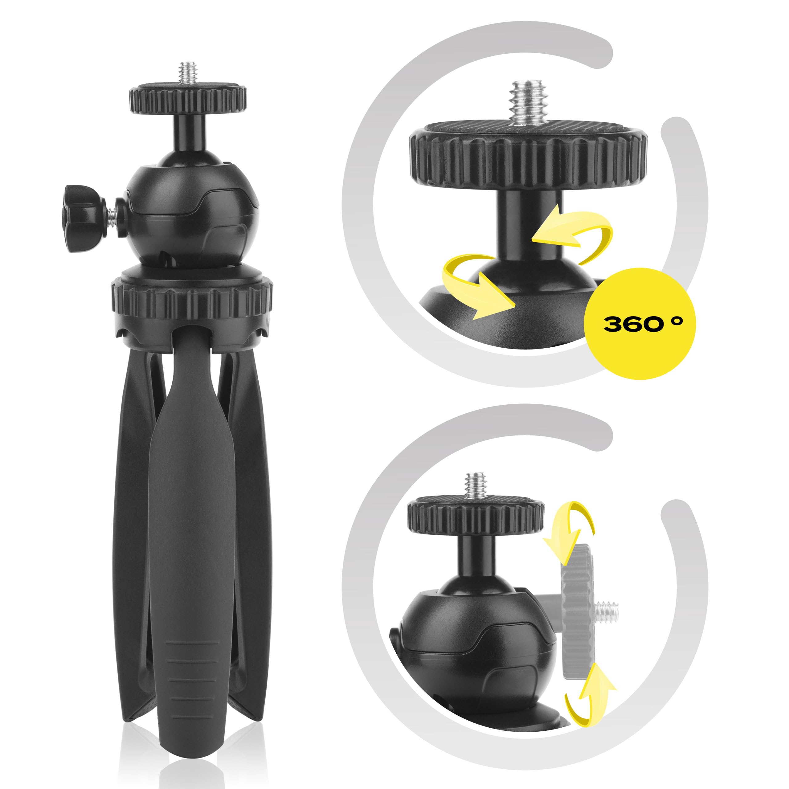 Tripod Mini Per Proiettori - Treppiedino Portatile Regolabile, Fino 2 Kg