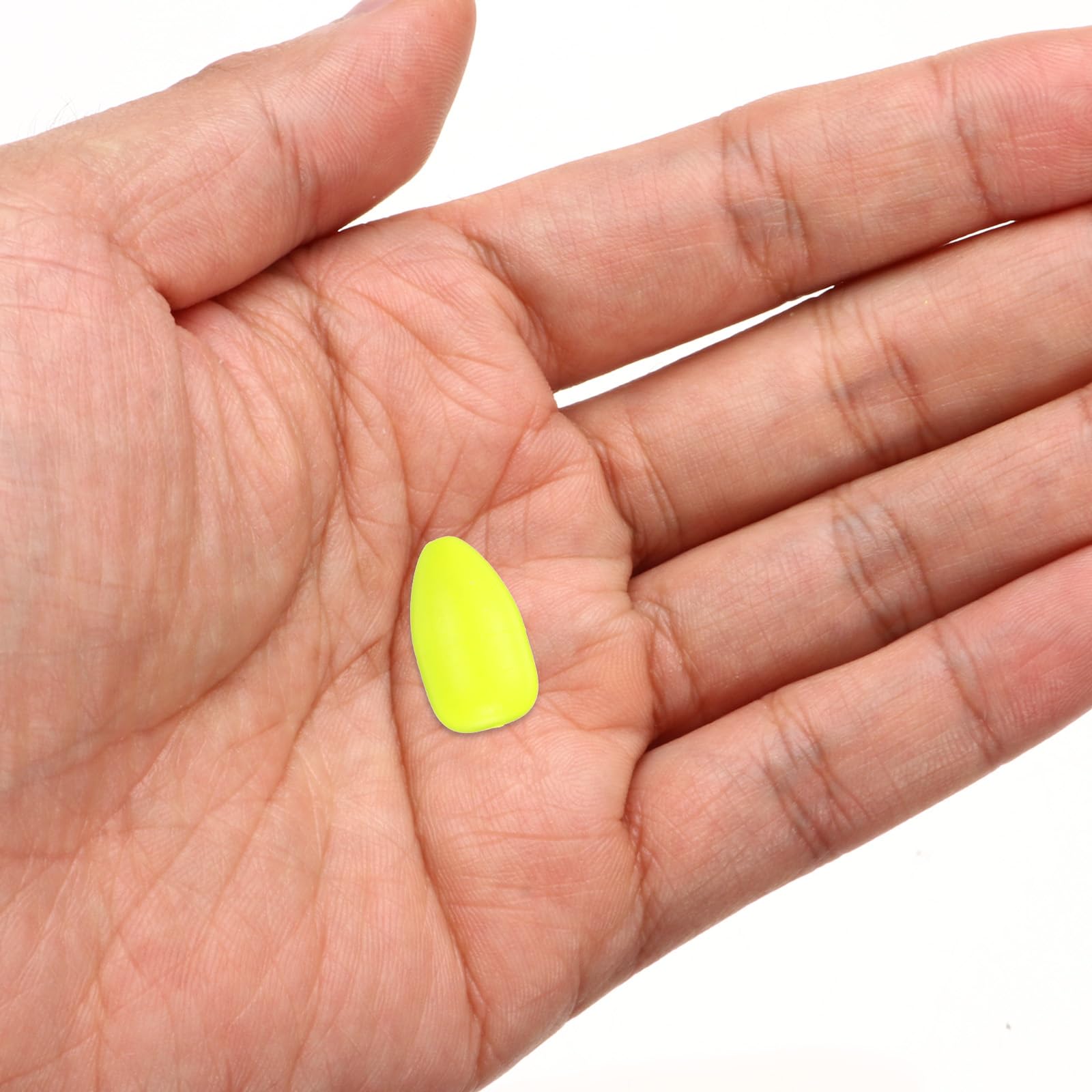 PATIKIL Fishing Foam Floats 0.8 Inch, 30Pcs Oval Snell Floats Fly Fishing Strike Indicator for Pompano Rig Trout Catfish Walleye, Yellow - Image 4