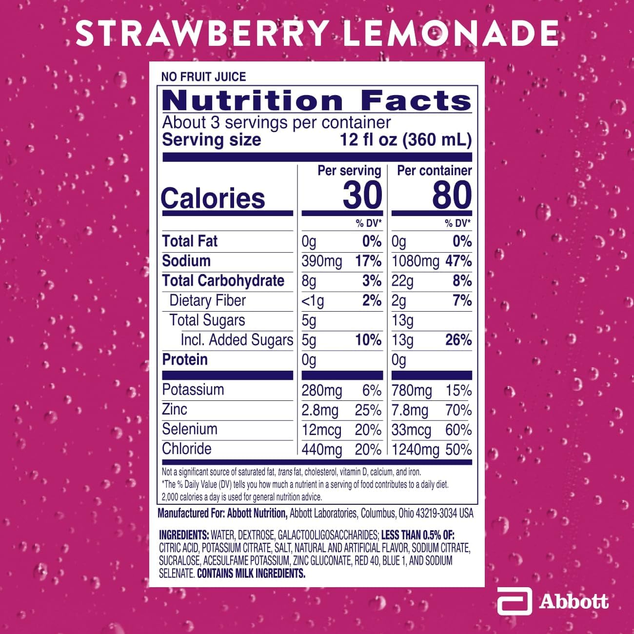 Pedialyte AdvancedCare Electrolyte Solution 1L (4 Count) & Electrolyte Powder Packets (8 Count) Bundle, Strawberry Lemonade Flavor