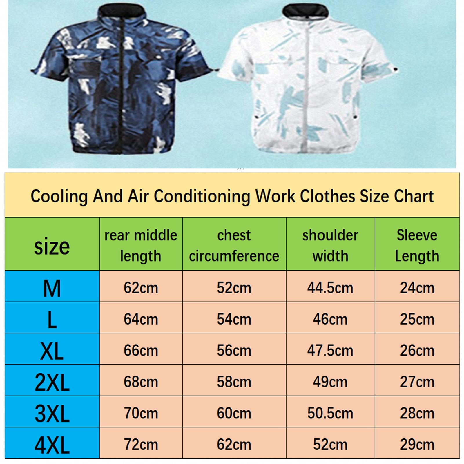 Ropa de Trabajo de Aire Acondicionado para Hombres de Verano,Ventilador de Carga USB para Exteriores,Chaleco de enfriamiento,protección Solar para Deportes Mangas Cortas
