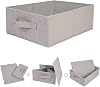 Contenedores de almacenamiento plegables para ropa, organizadores de cajón plegables, canastas de almacenamiento para clóset, cubo de almacenamiento para dormitorio y sala de estar (paquete de 4, gris, 15.4x11.4x5.5 pulgadas) 5