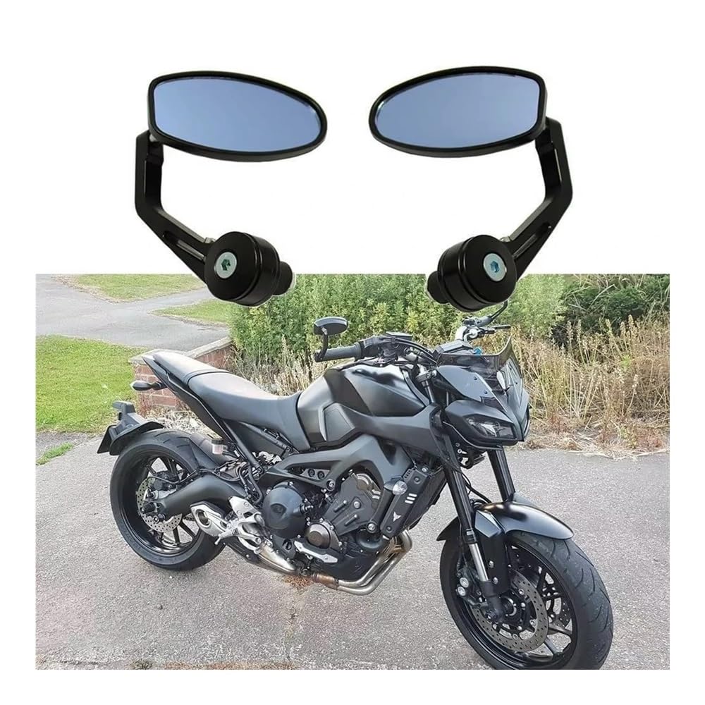 Espejo retrovisor para Motocicleta Espejo Retrovisor para Manillar De Motocicleta, Compatible con para MT-03, MT-09, MT10, MT07, FZ1/FZS1000, FZ6, FZ6R, XJ6, TMAX530 Y TMAX500.