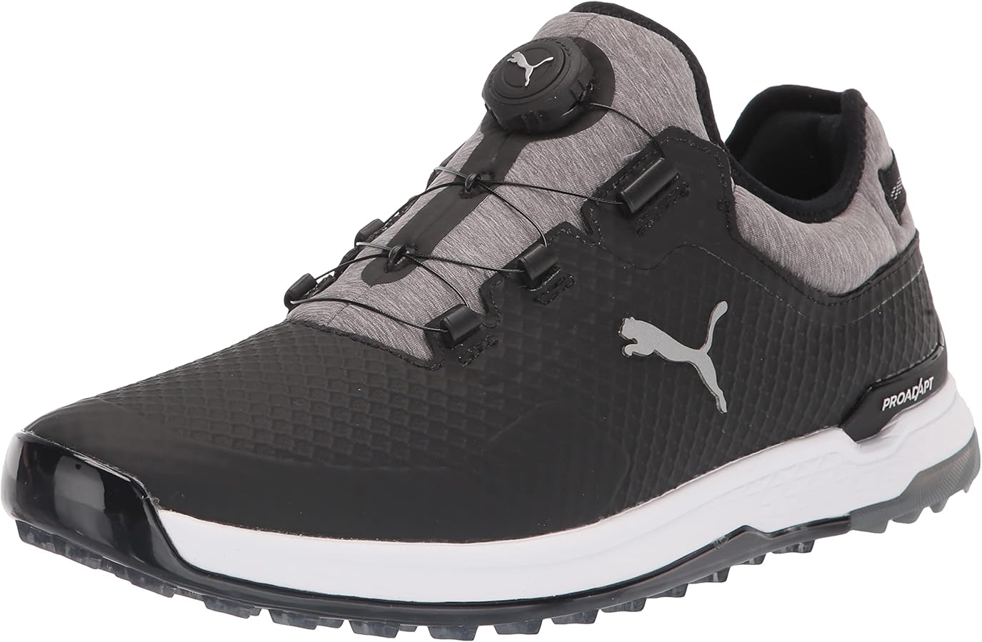 Amazon | PUMA Men's Proadapt Alphacat Disc Golf Shoe, Black Silver