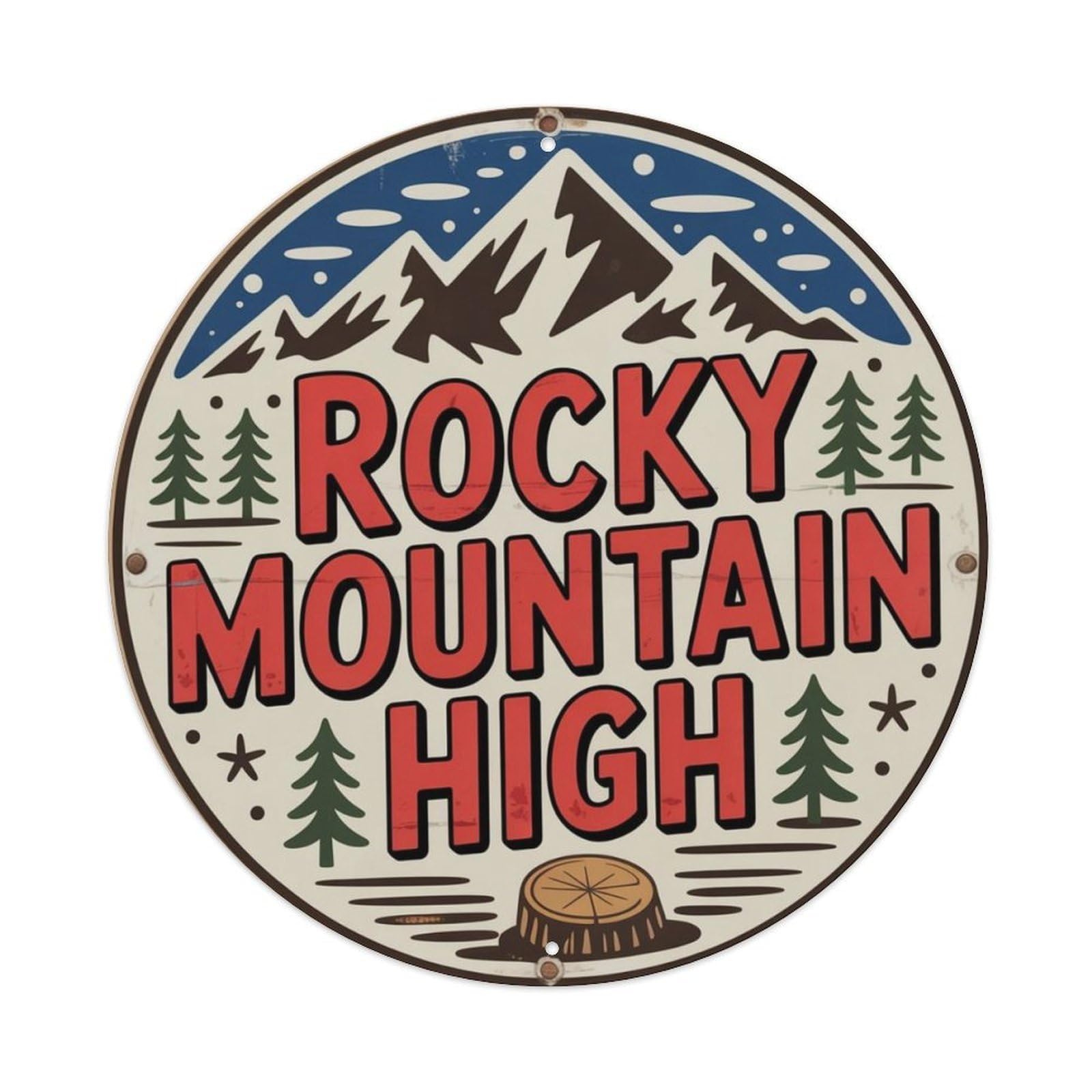 Colorado Rocky Mountain Metal Tin Sign Plaque