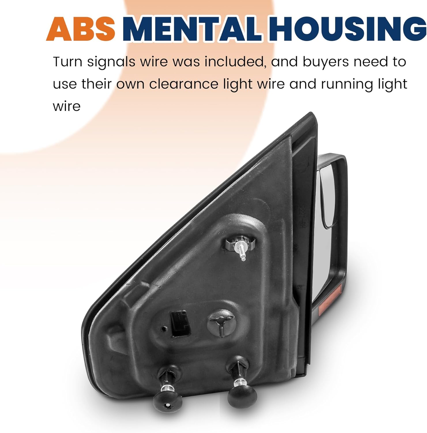 Power Heated Towing Mirror Compatible for 2004-2014 Ford F150 w/Sequential Turn Light Puddle Light Dynamic Streamer Signal Dural Beam (Pair Black)