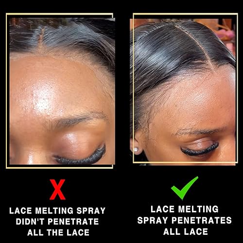 Miniatura 6 de Goiple Spray de fusión de encaje para pelucas, cierres y extensiones, agente de peinado con acabado natural fuerte, secado rápido, resistente al