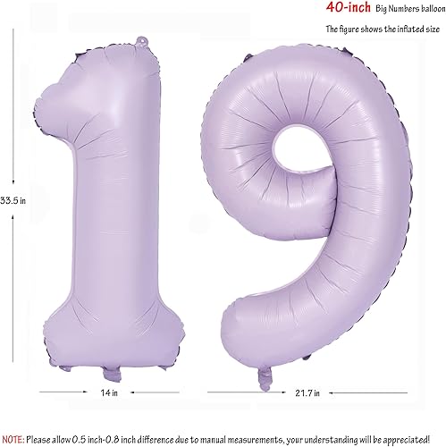 Vista 333 de 40" Macaron purple Number Balloons Helium Foil Mylar Balloon Birthday Party banquet Decoration 9