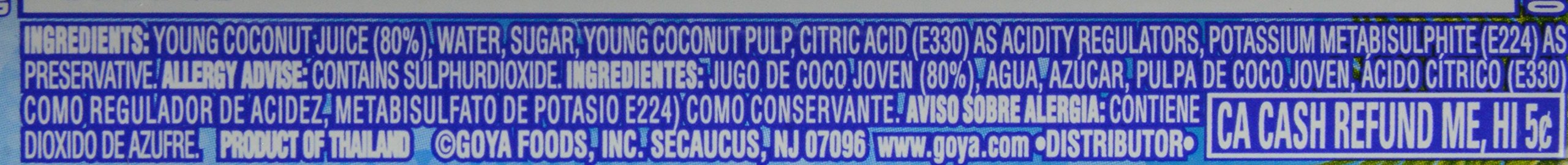 Goya Coconut Water, 8.5 Fl Oz (Pack of 6)