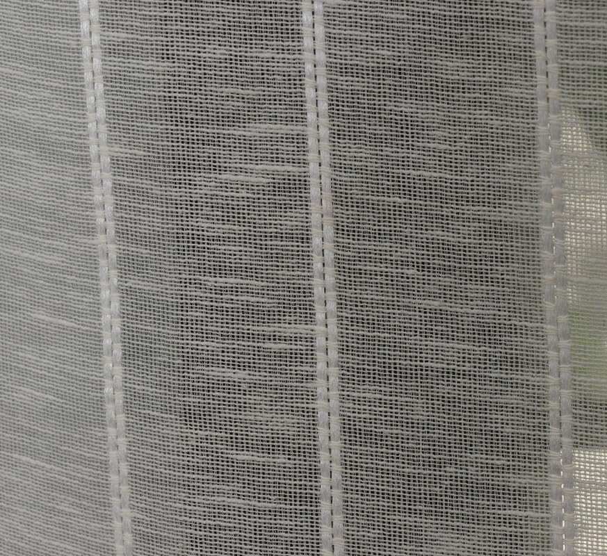 Image of Exporthub Sheer Linen Cotton Curtains for Door 7 Feet Set of 1 Pc, Cream - Light Filtering Breathable Fabric Drapes for Living Room & Bedroom (EHSPR054 74 1)