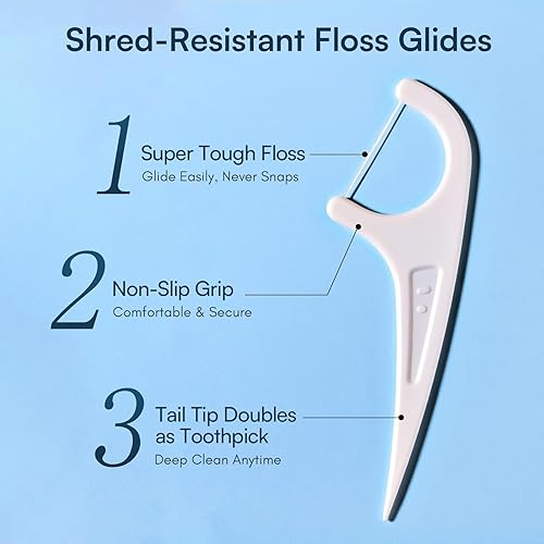 Miniatura 53 de FAMILIFE Floss Picks, 120 Pcs Kid's Dental Floss Cleaner Without Fluoride, Tooth Pick Flossers with 4 Travel Handy Cases, Helps to Fight Tooth Decay