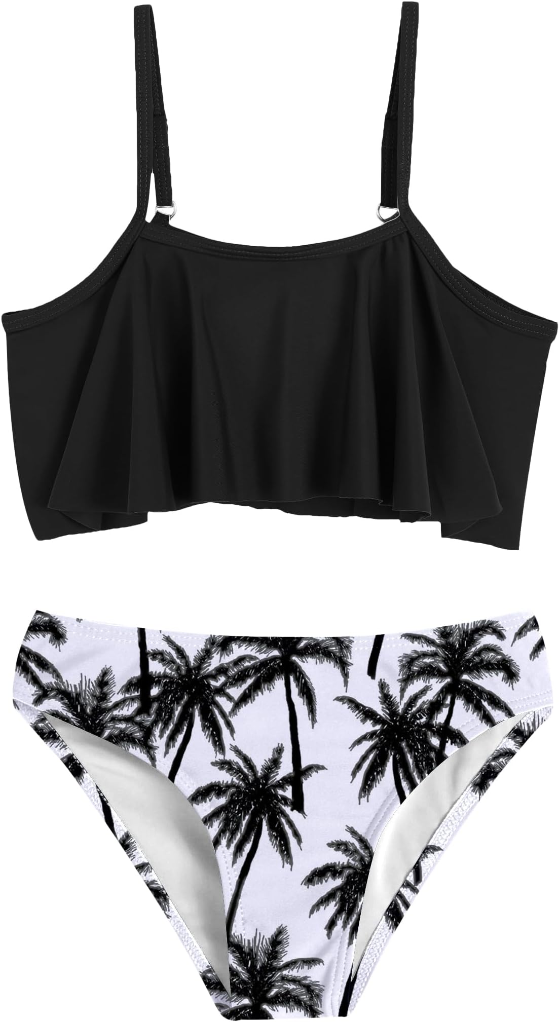 ArshinerGirls Swimsuit Two Pieces Bikini Set Ruffle Bathing Suits Flounced Tankini Swimwear