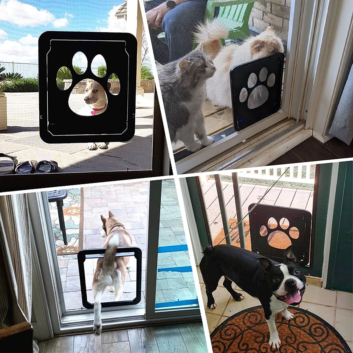 NAMSAN Pet Door Screen Door Inside Size 12 x 14 inches Screen Door