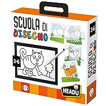 Headu Scuola Di Disegno Sequenze Logiche E Prime Tecniche Di Disegno It20522 Gioco Educativo Per Bambini 3-6 Anni Made In Italy