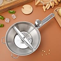 Vista 9 de DOITOOL Molino de alimentos de acero inoxidable, molino de alimentos para salsa de tomate, puré de manzana, puré, puré de papas, mermeladas