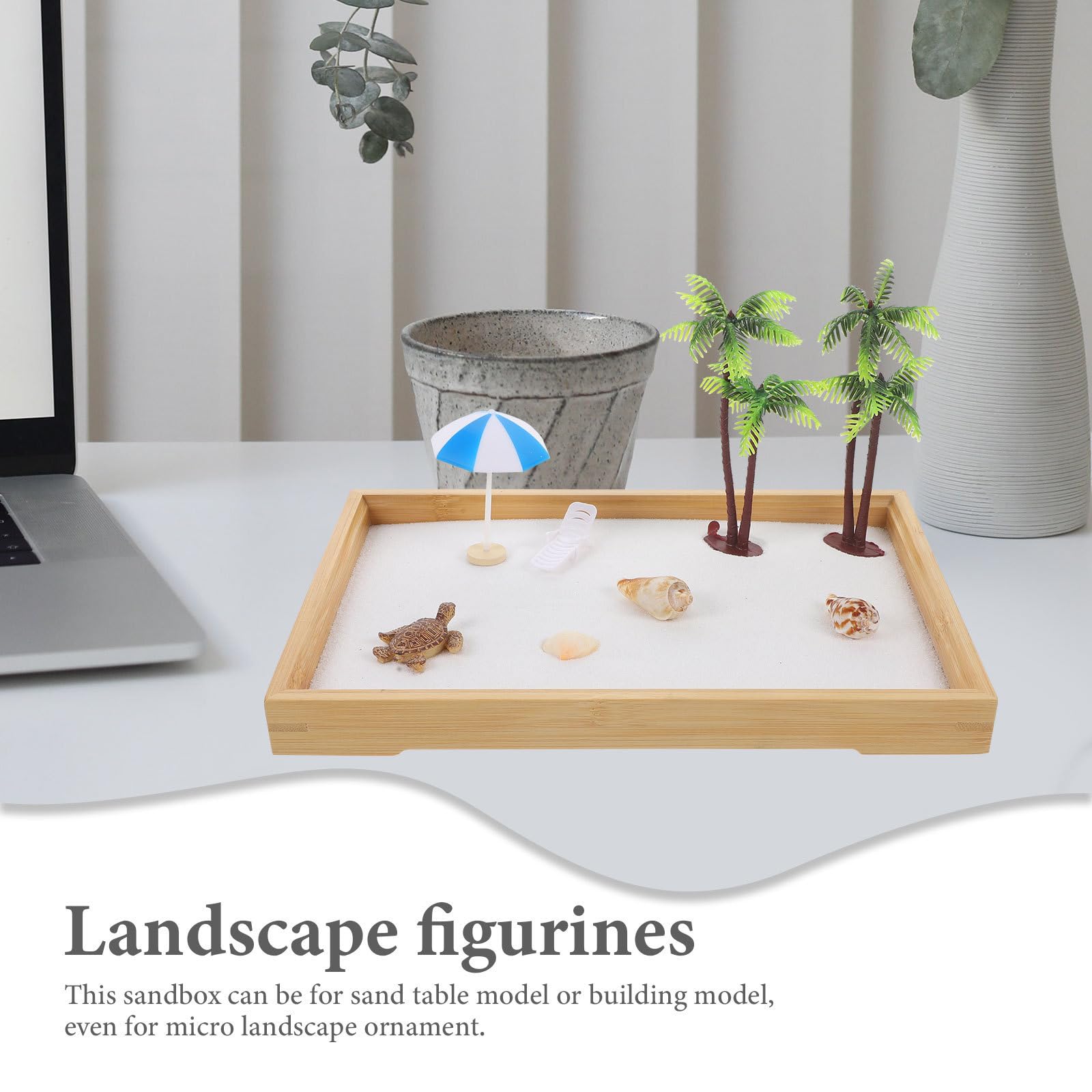 Adorno de Paisaje en Miniatura de Playa para Escritorio y Mesa