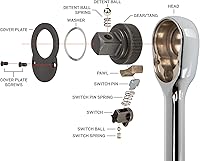 Vista 8 de TEKTON Trinquete de 1/2 pulgada de impulso x 24 pulgadas SRH01224