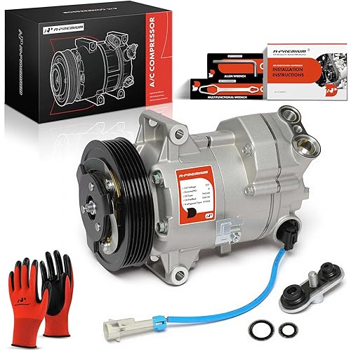 A-Premium Air Conditioner AC Compressor with Clutch Compatible with Chevrolet Cruze 2010-2011 1.8L
