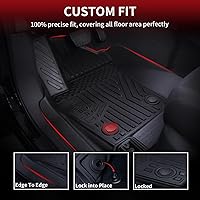 Vista 3 de LASFIT - Tapetes hechos a la medida para tu vehículo específico, de elastómero termoplástico, duraderos, revestimiento protector para todo clima