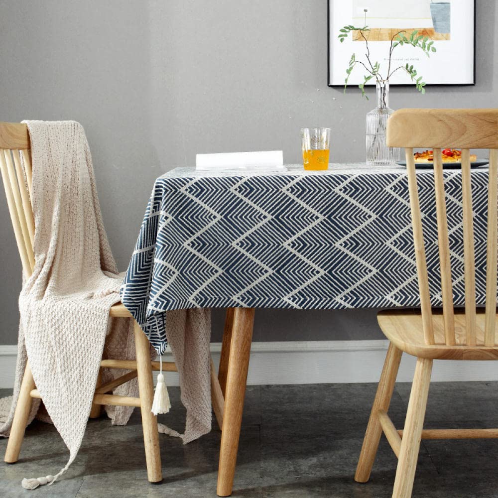 Abwaschbar Tischdecke Wasserabweisend Bettwäsche aus Baumwolle Lotuseffekt Leinenoptik Tischtuch mit Pflegeleicht Fleckschutz Grün C 110 × 110cm