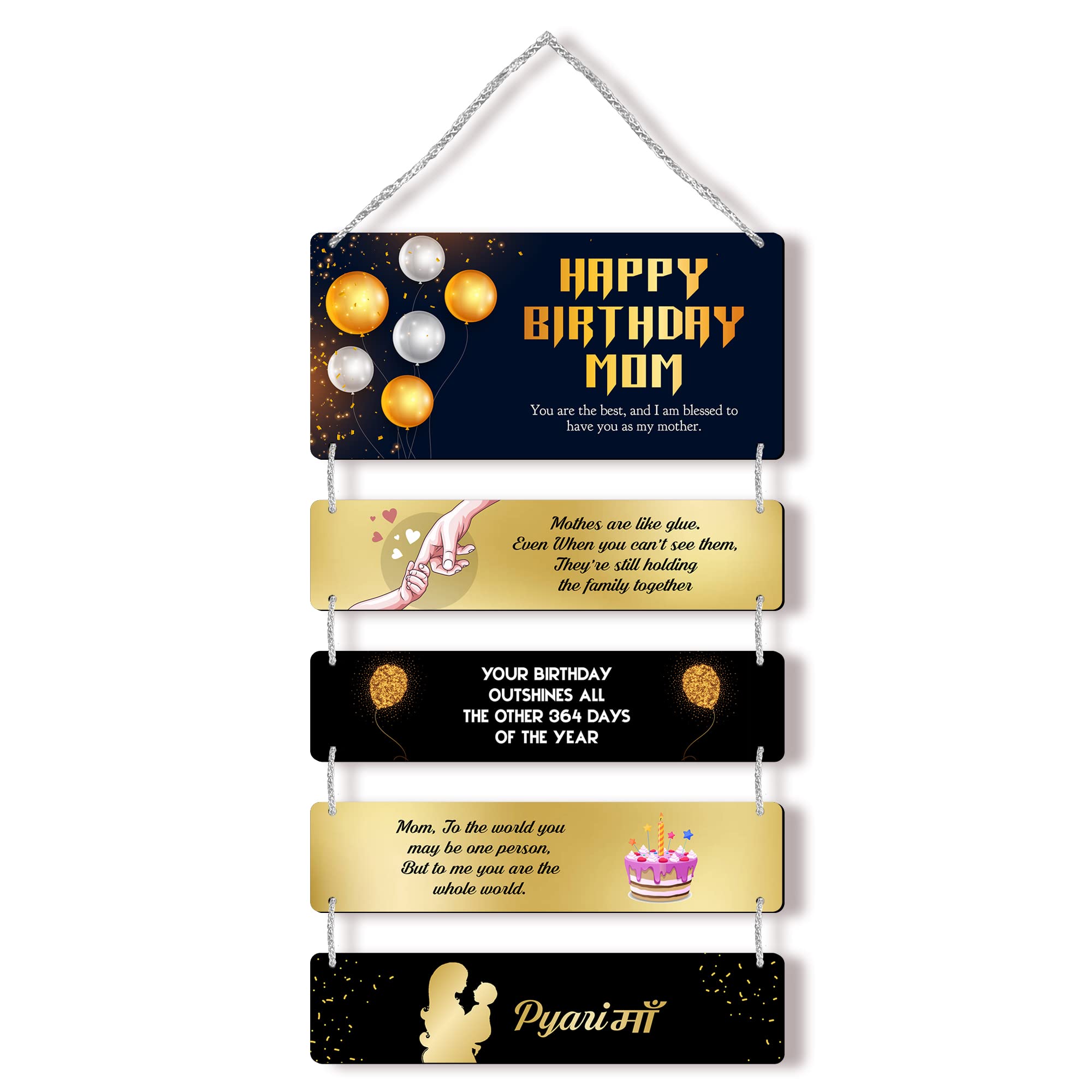 Regalocasila Wall Decoration Birthday Wishes Quotes For Mom From Son |  Desertcart Seychelles, image size:2000x2000