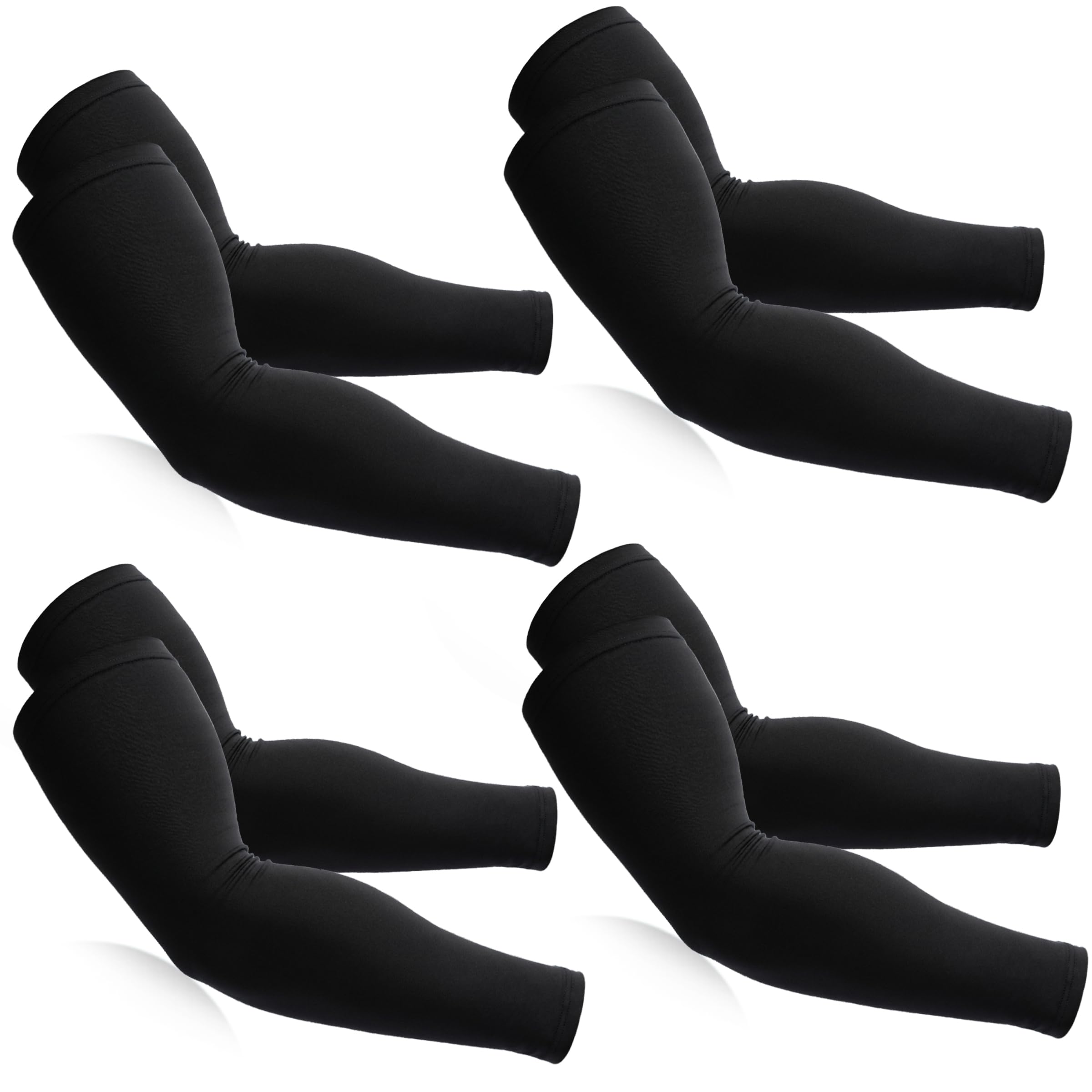 BHYTAKI Manchons de compression rafraîchissants pour homme et femme, protection solaire UPF50 UV pour le travail, le sport, le tatouage