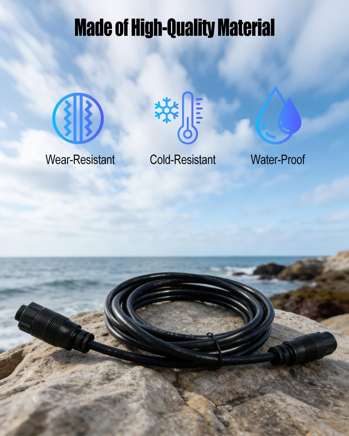 10FT(3m) 9-Pin Extension Cable Compatible with LSS-1 Transducer, Replace 000-00099-006