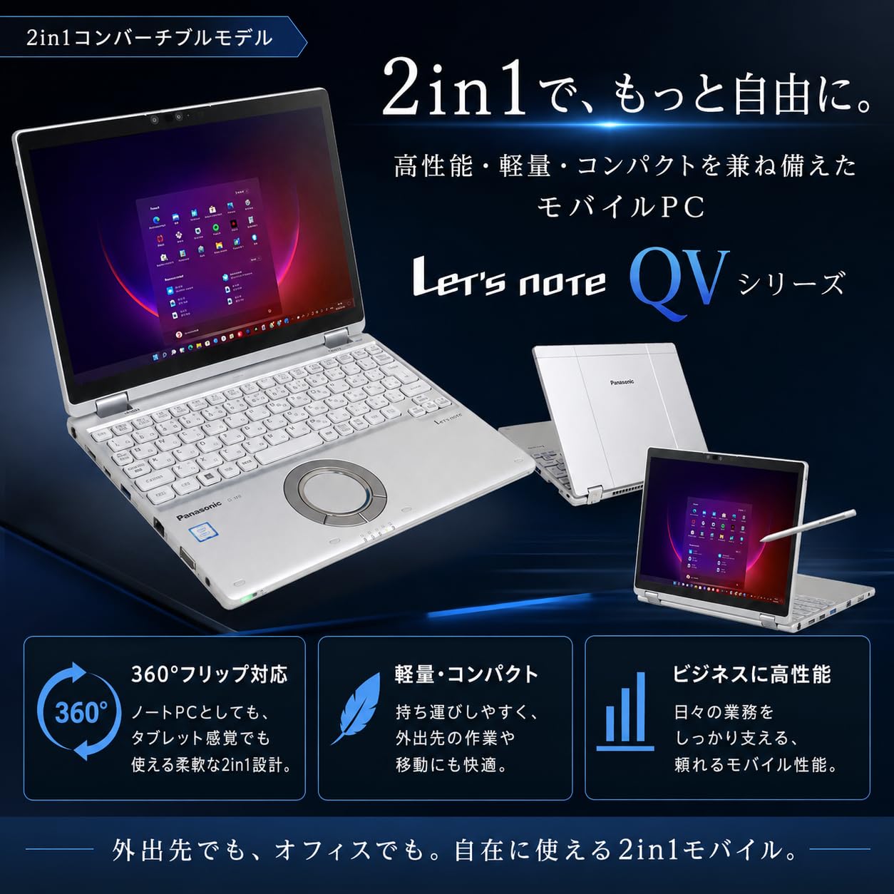 Amazon.co.jp: 【整備済み品】2in1モデル Let's note CF-QV9 □12.0型