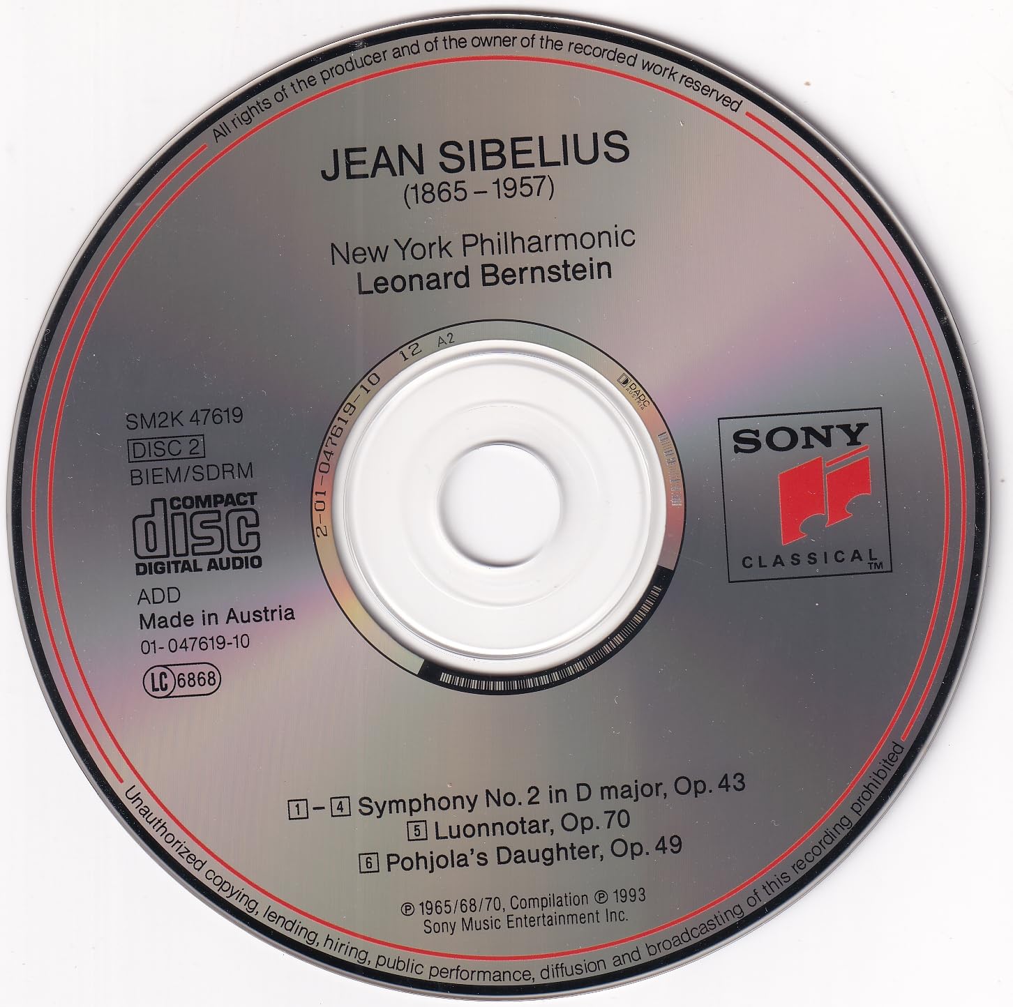 Sibelius: Symphonies 1, 2 & 3, Pohjola's Daughter, Luonnotar